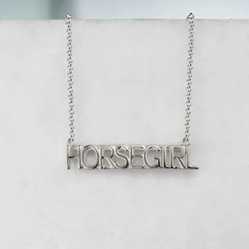 Horse Girl - Equestrian Pendant in Silver