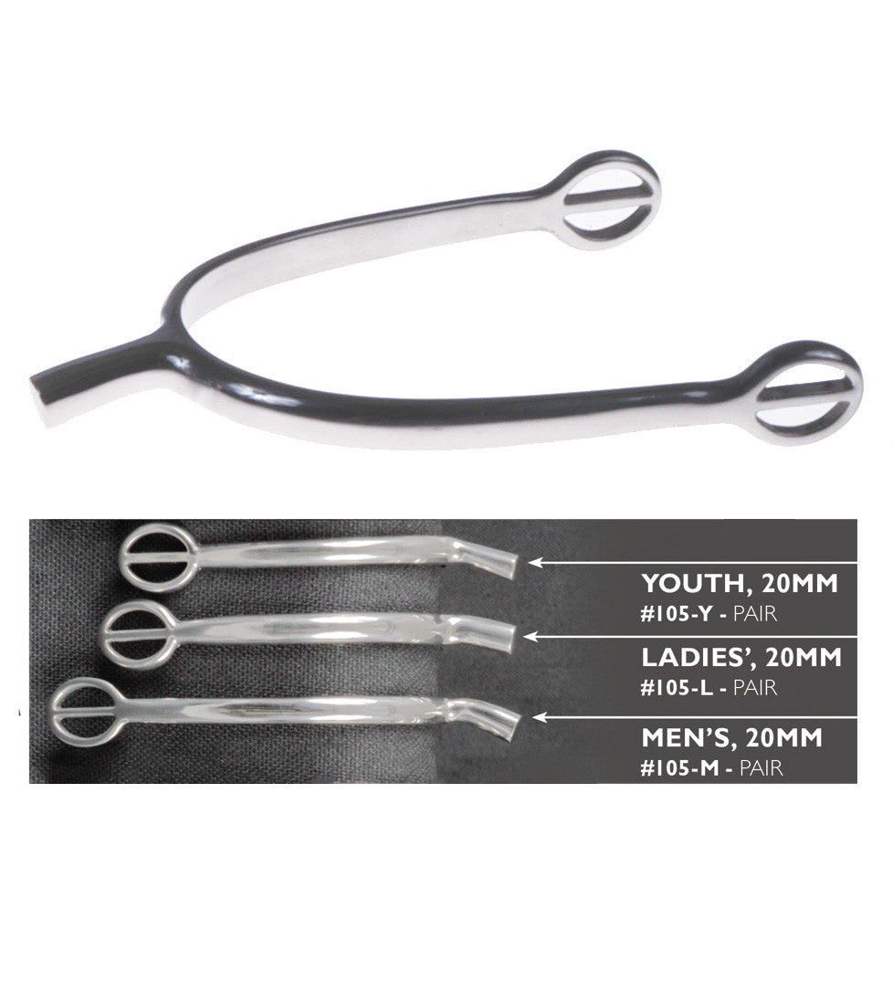Stainless Steel Tom Thumb Spurs