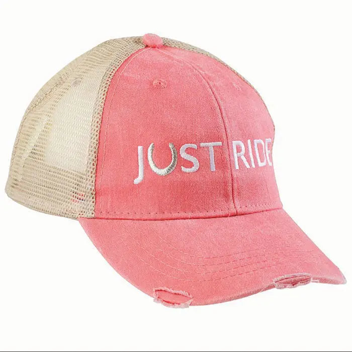 Just Ride Mesh Hat - Coral