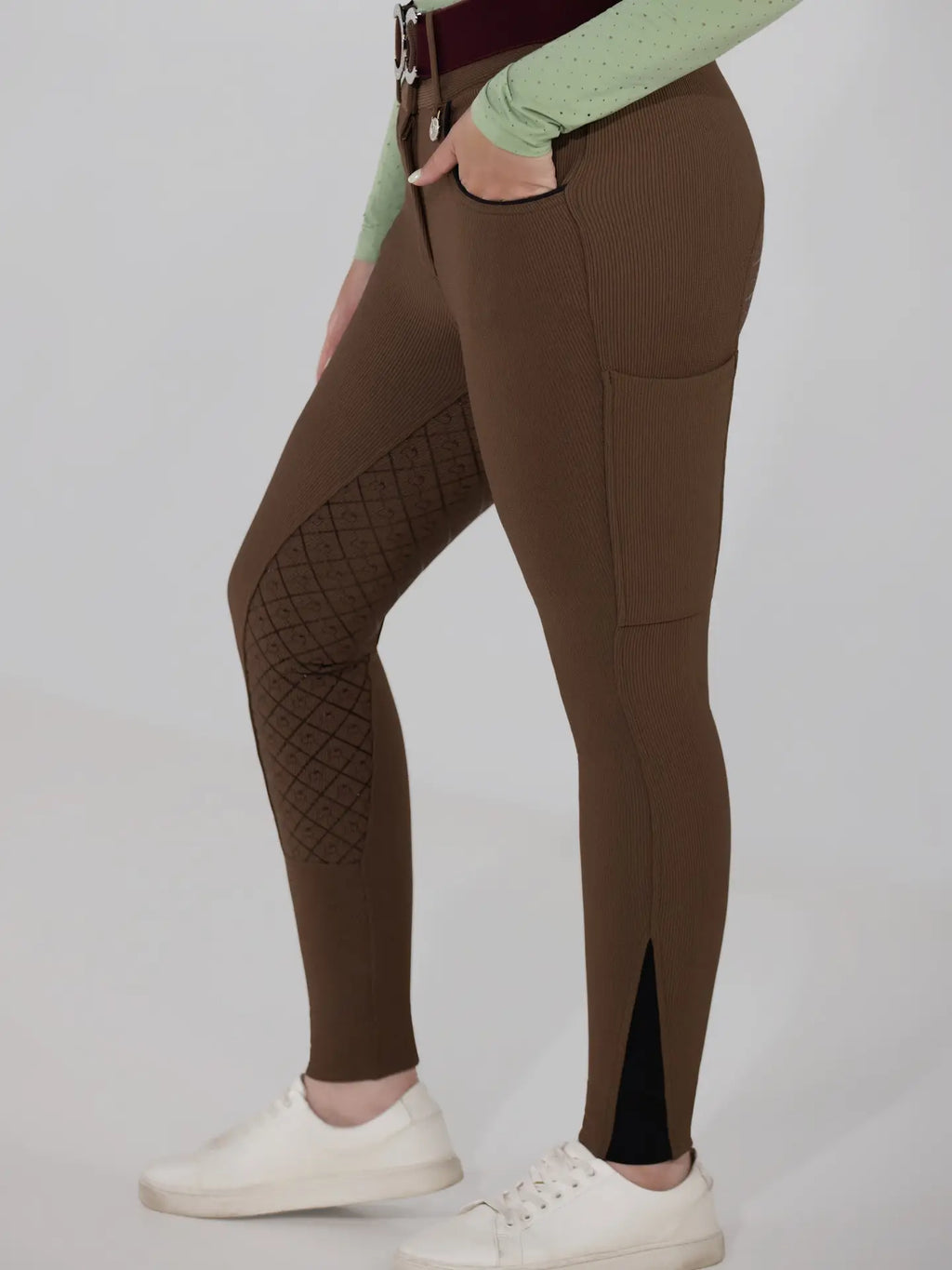 Dapplebay Pro Ribbed Silicone Full Seat Breeches