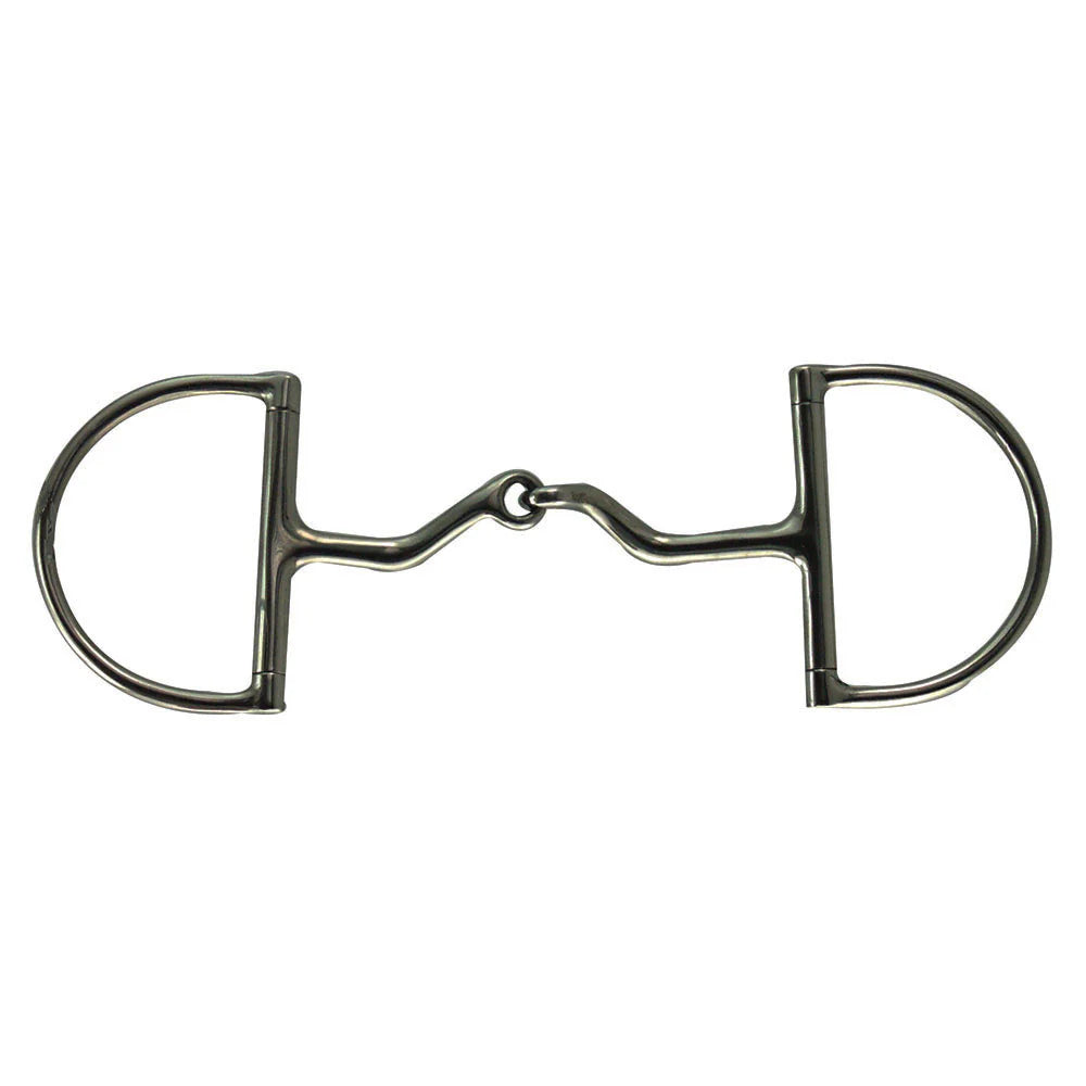 Coronet Stainless Steel Large Dee Bent Mouth Snaffle