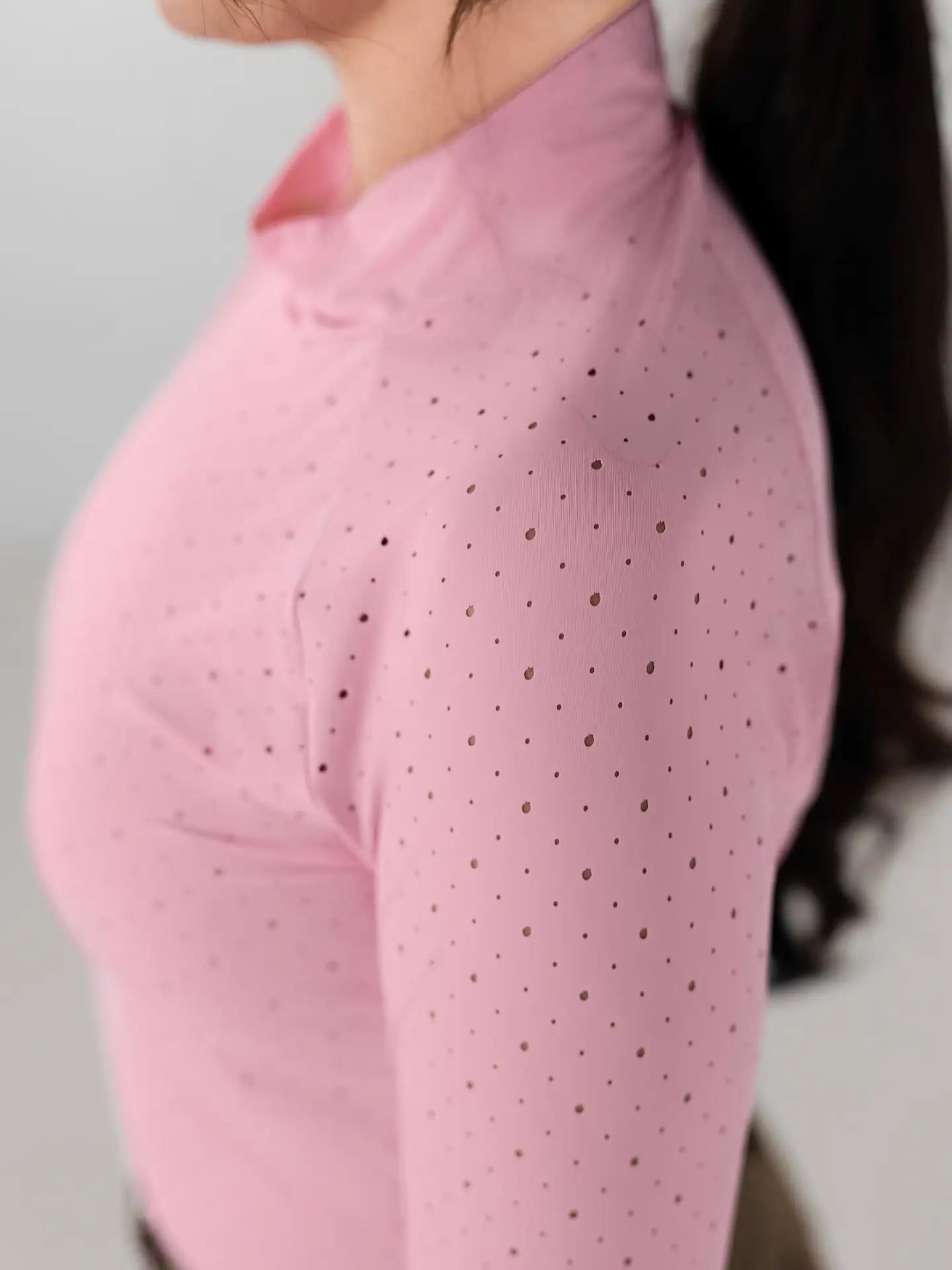 Dapplebay Aircut Mock Neck Top-Ballet Pink