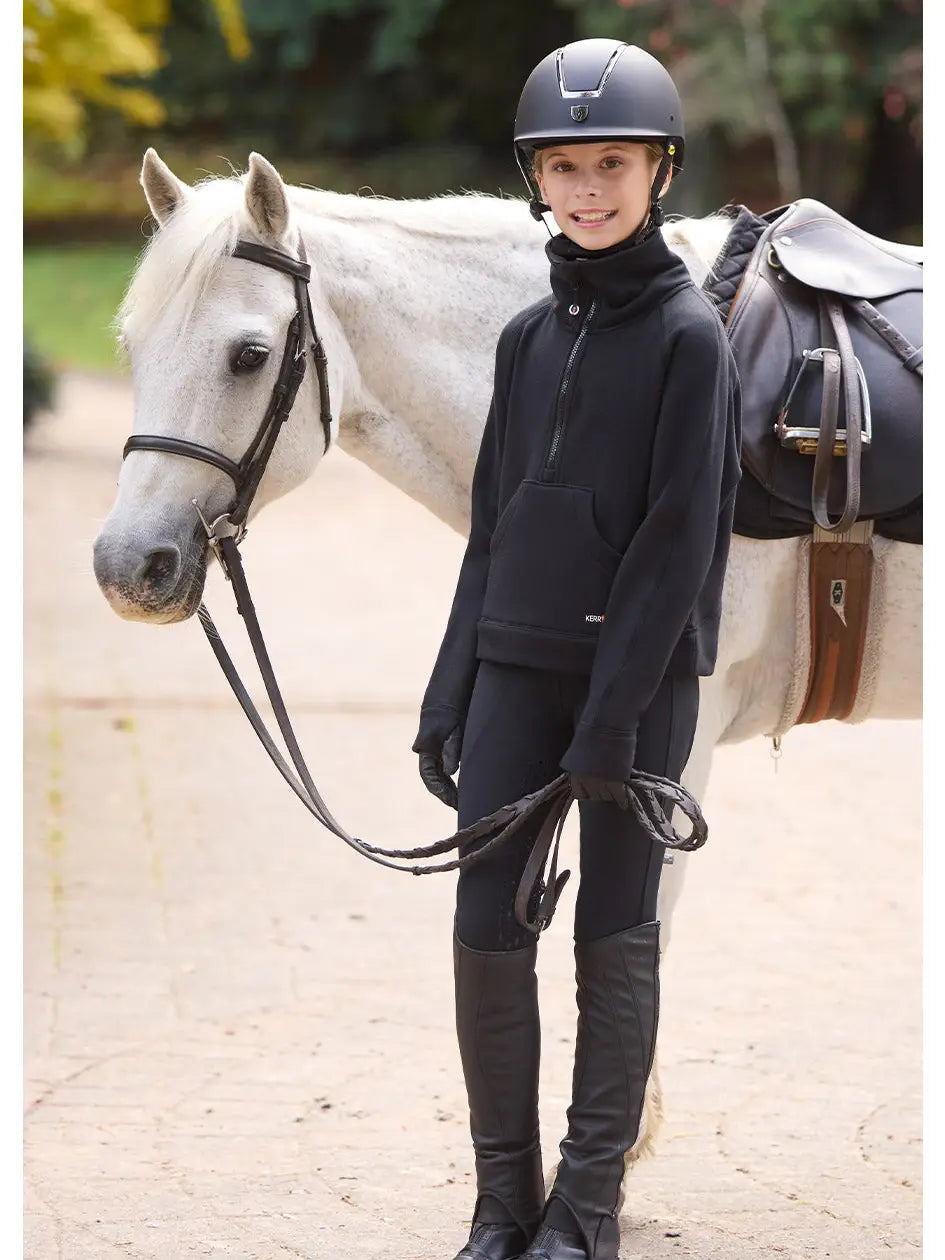 Kids Etched Equine Half Zip Sweatshirt