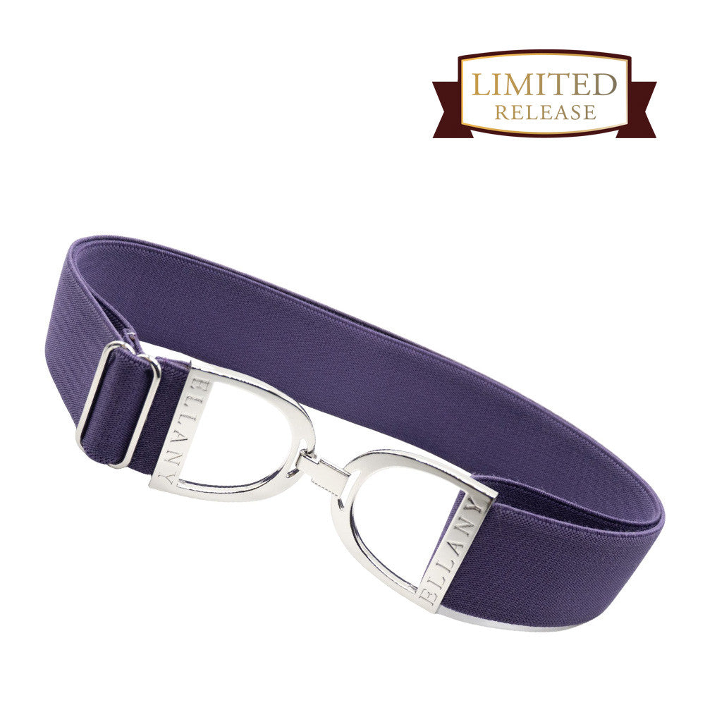 1.5" Ellany Belt -Amethyst with Silver Stirrup