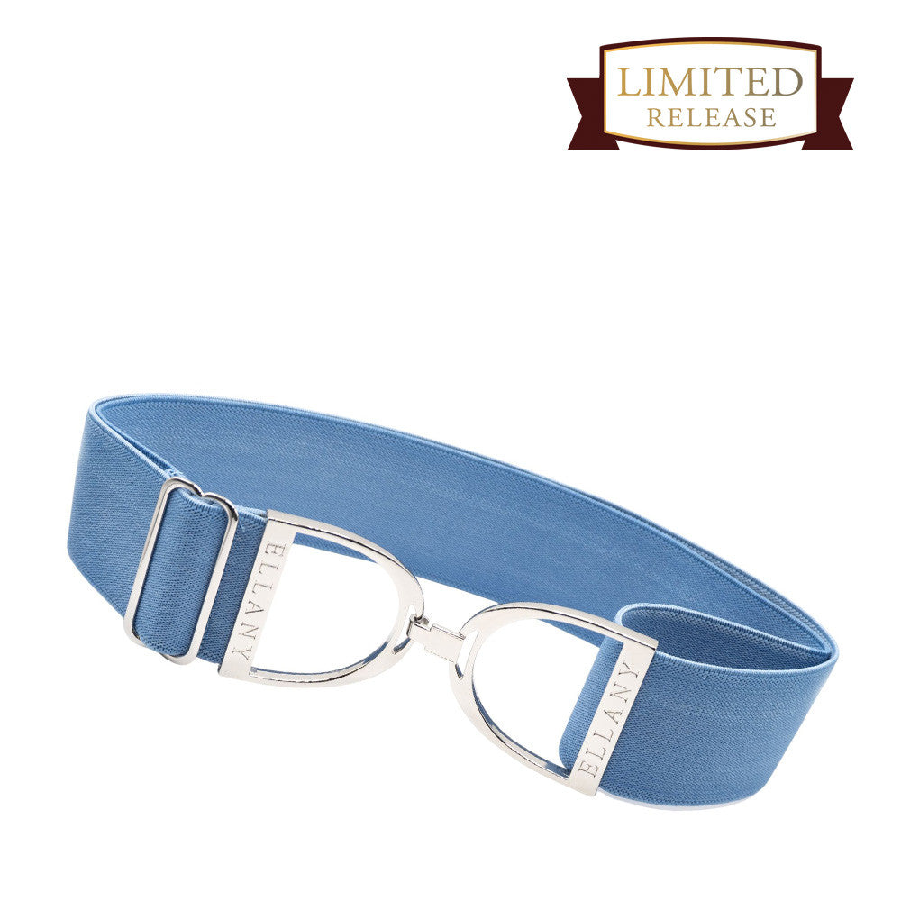 2" Ellany Belt - Cornflower with Silver Stirrup