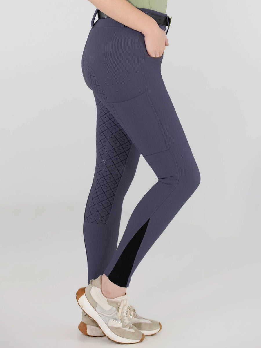 Dapplebay Pro Ribbed Silicone Full Seat Breeches