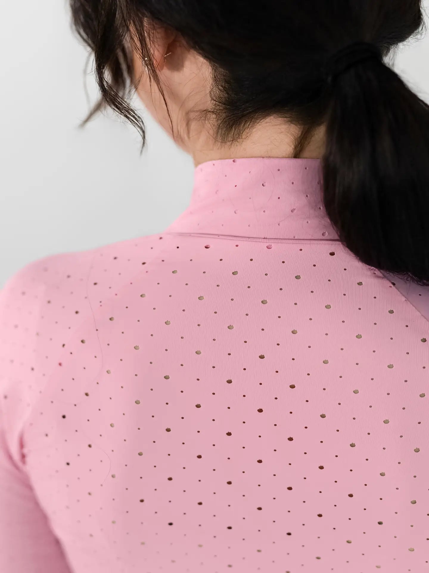 Dapplebay Aircut Mock Neck Top-Ballet Pink
