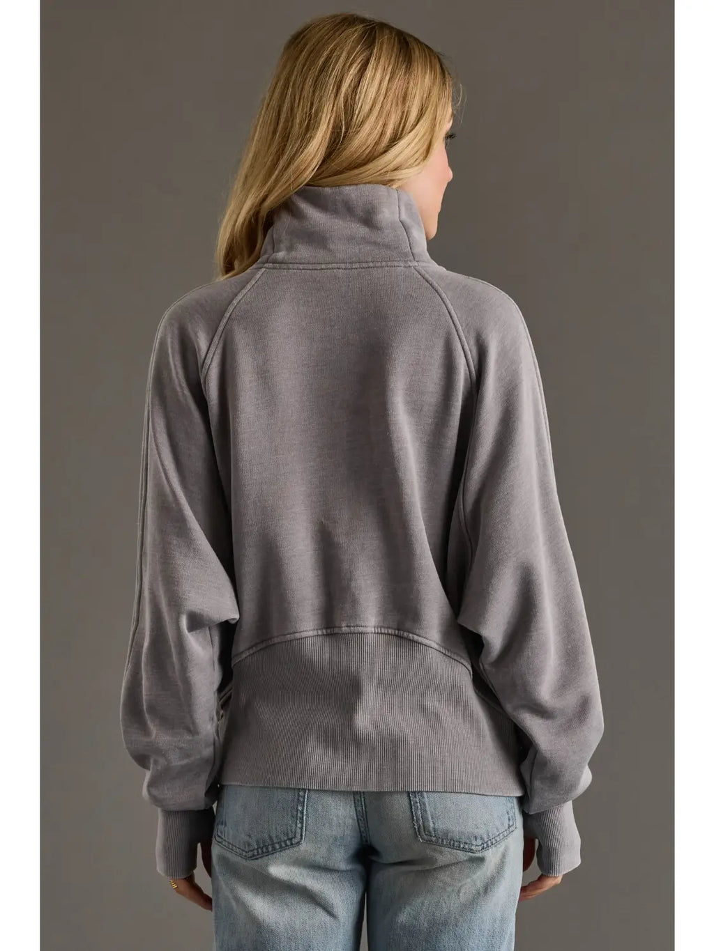Grey Quarter Zip Sweatshirt