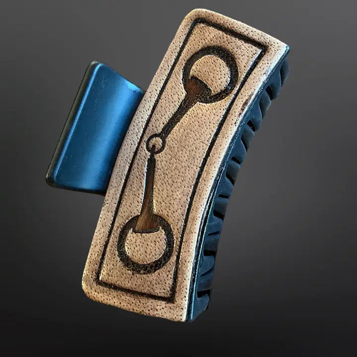 Leather Equestrian Claw Clip