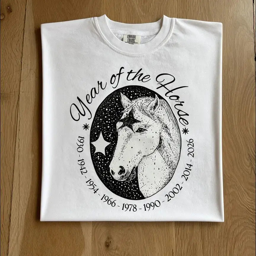 Year of the Horse Cropped Tee