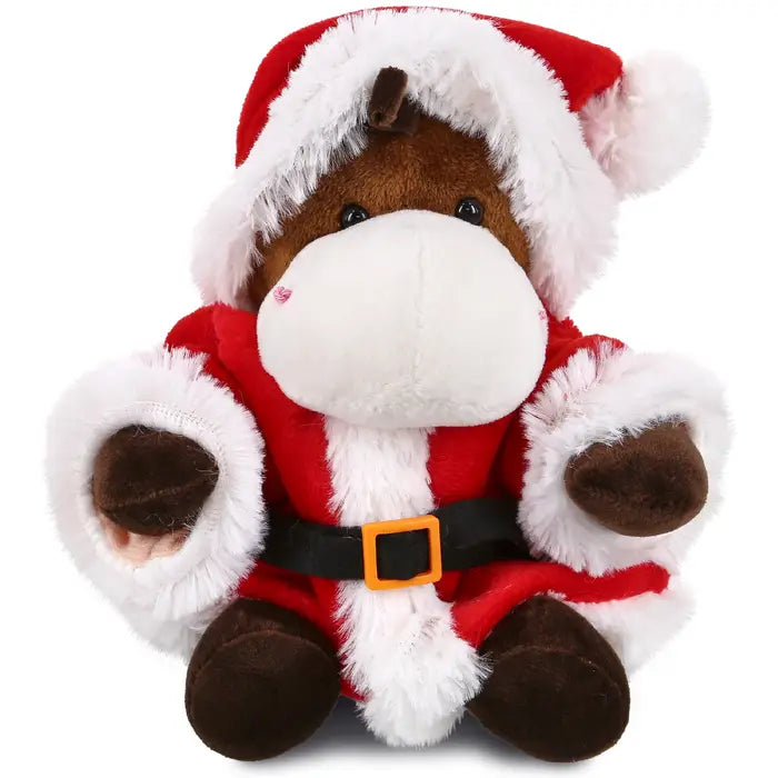 6" Plush Santa Horse