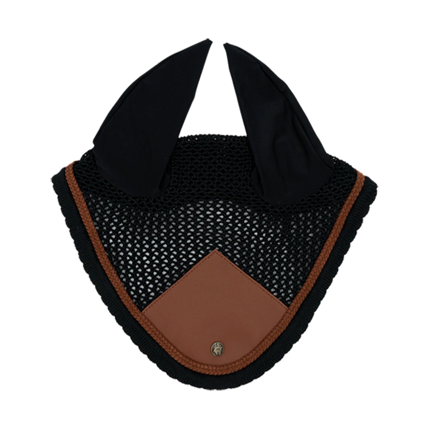 Sixteen Cypress Ear Net - Black & Cognac