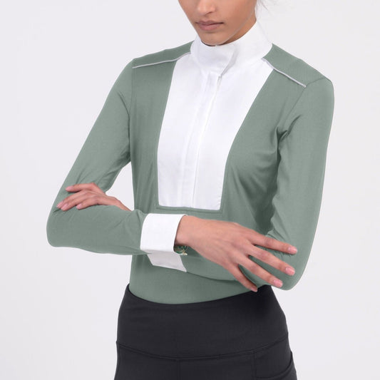 Chestnut Bay Skycool Liberty Show Shirt - Sage