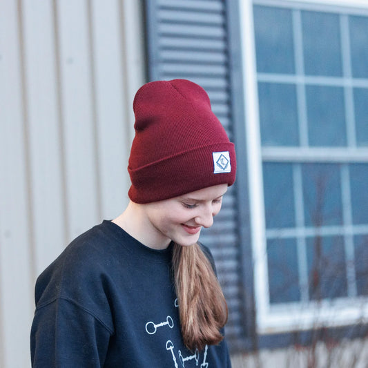 CL Equestrian Beanie - Maroon