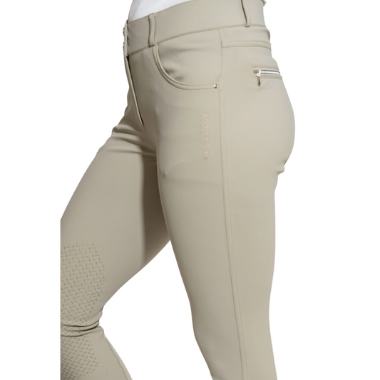 KL Select Gabrielle Knee Patch Breeches - Beige