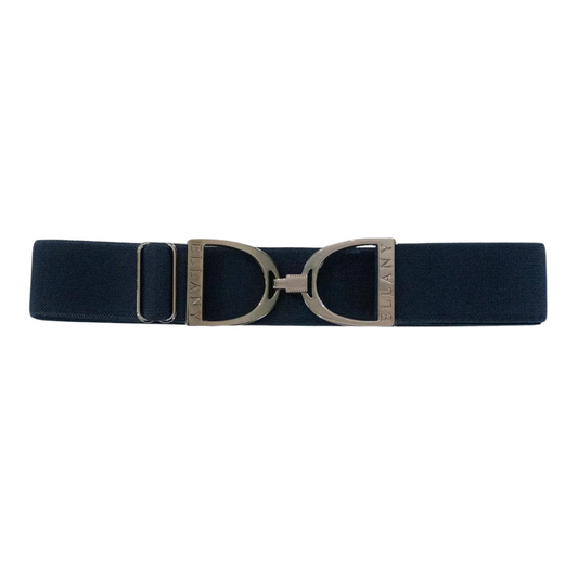 1.5" Ellany Belt - Navy with Gunmetal Buckle