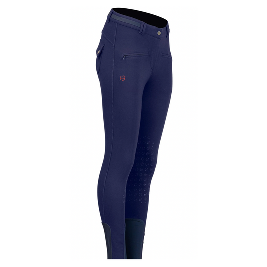 Halter Ego Kimberly Knee Patch Breeches - Indigo