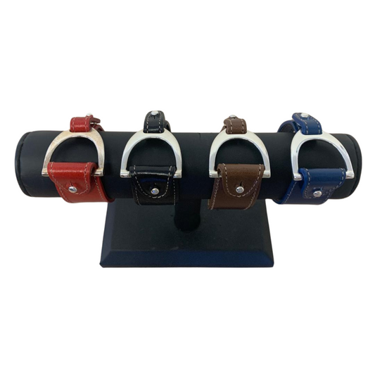 Leather Stirrup Bracelet