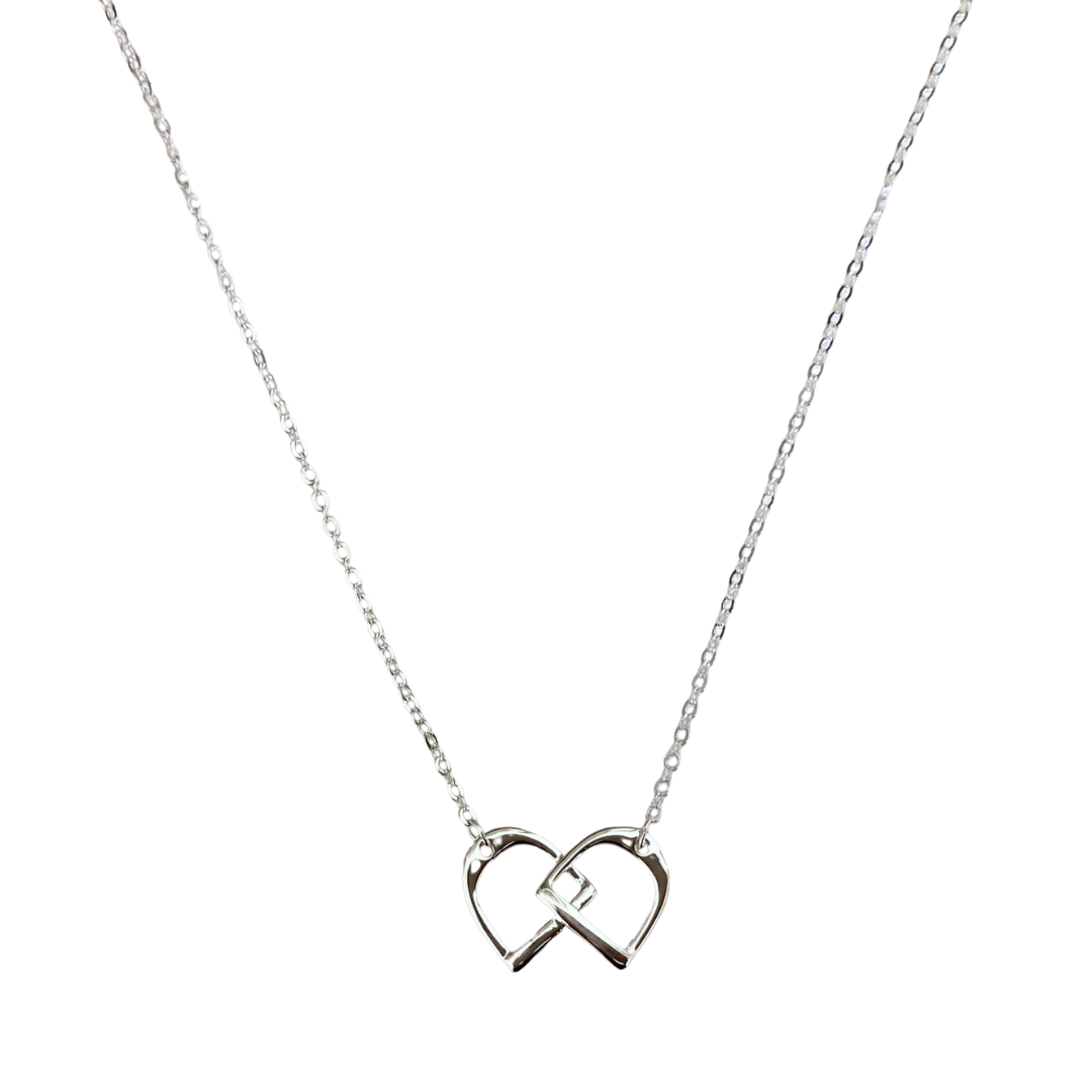 Silver Stirrup Petite Necklace