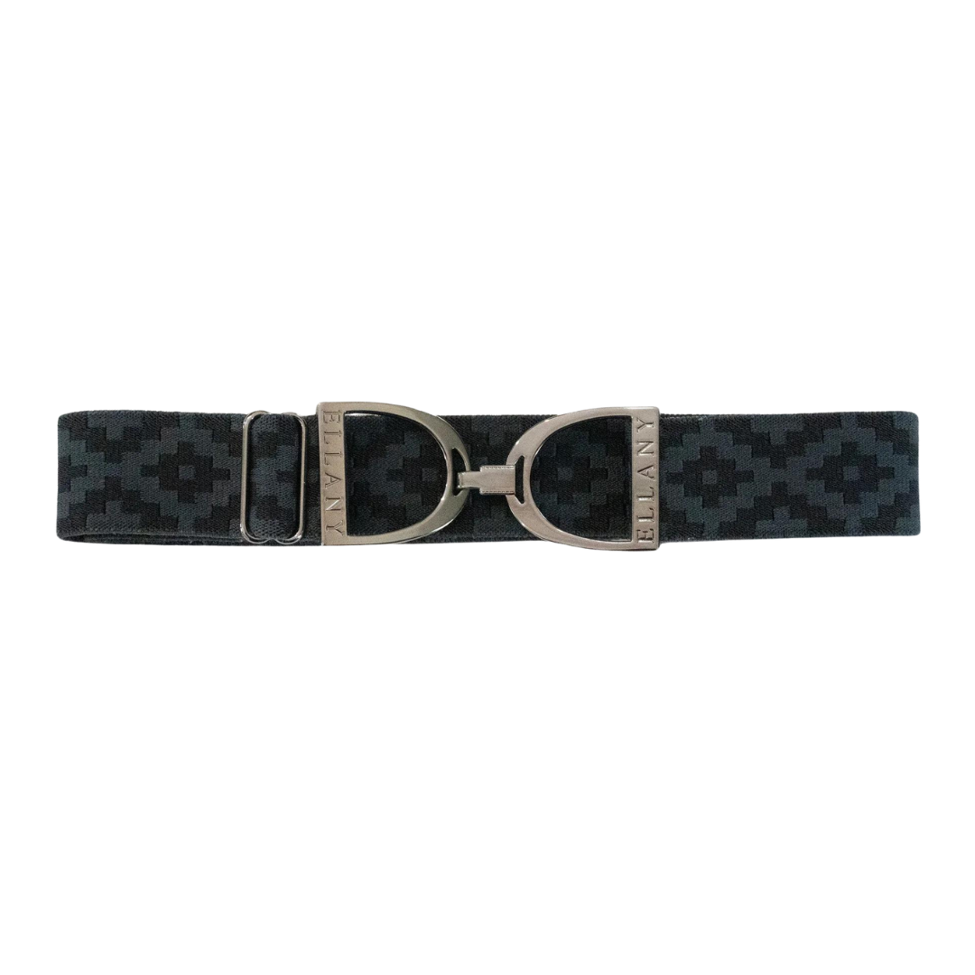 1.5" Ellany Belt - Charcoal Polo with Gunmetal Buckle