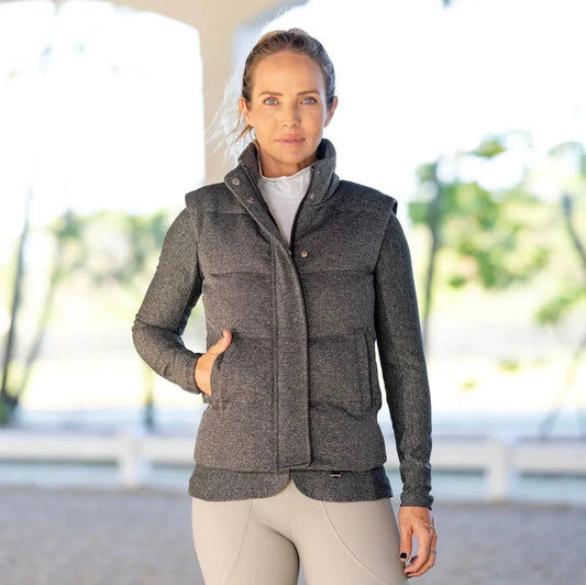 Free Ride Equestrian Tweed Puffer Vest X Ashlee Bond