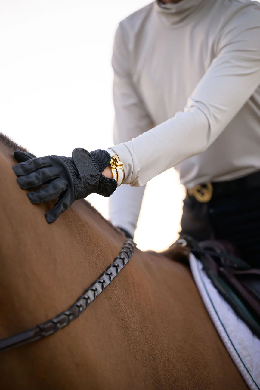 Euphoric Equestrian Otto Turtleneck - Dove