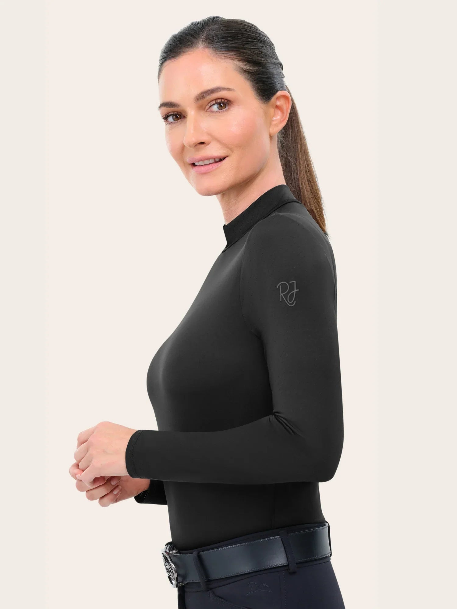 RJ Classic Jemma Mock Neck - Black