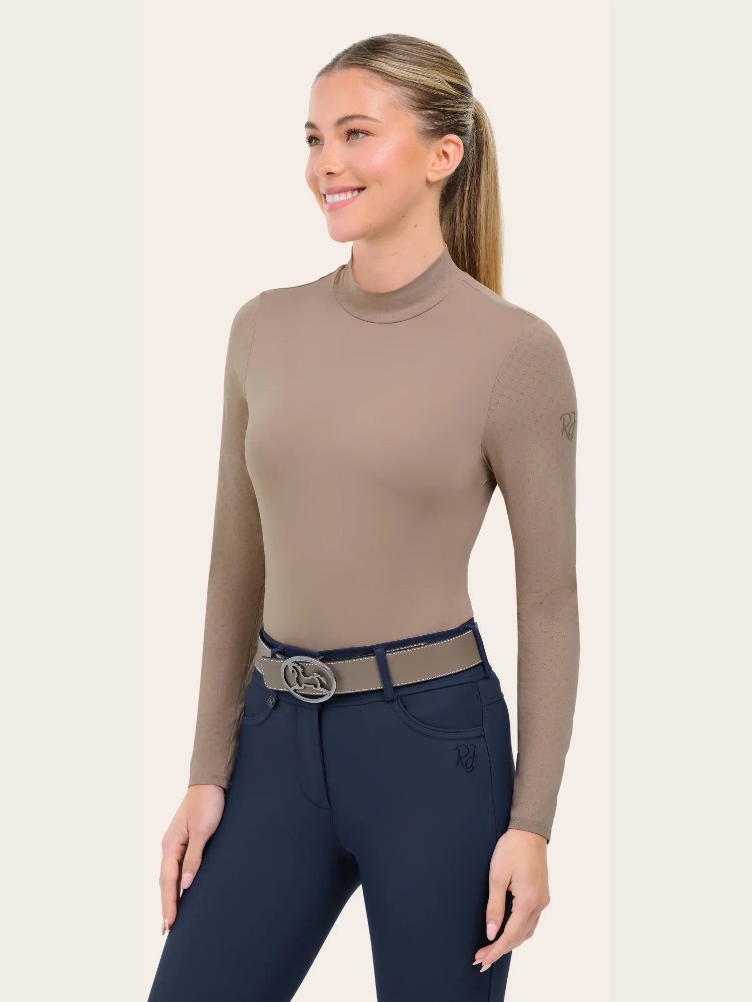 RJ Classic Jemma Mock Neck - Truffle