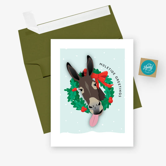 Muletide Christmas Card