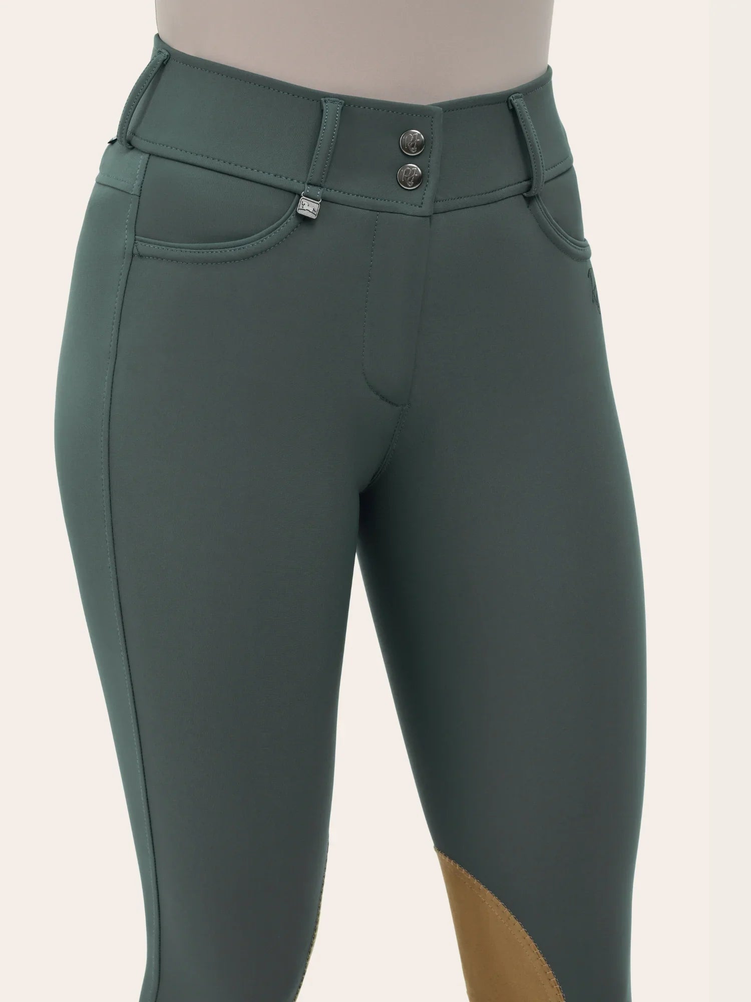 RJ Classics Olivia Luxe-Tek Breech - Pewter Green