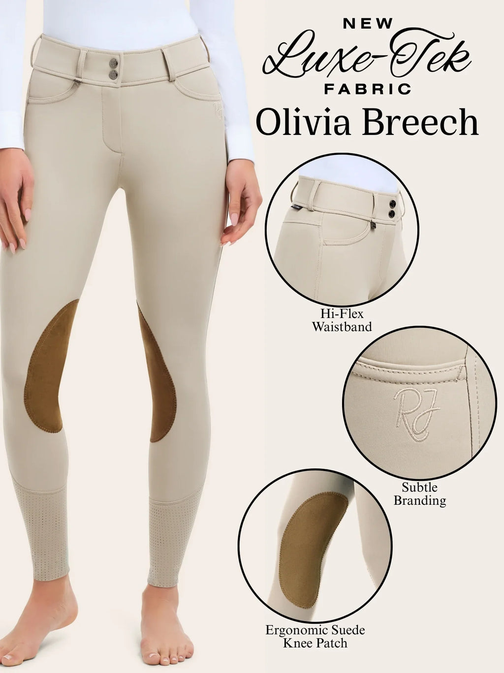 RJ Classics Olivia Luxe-Tek Breech - Sand