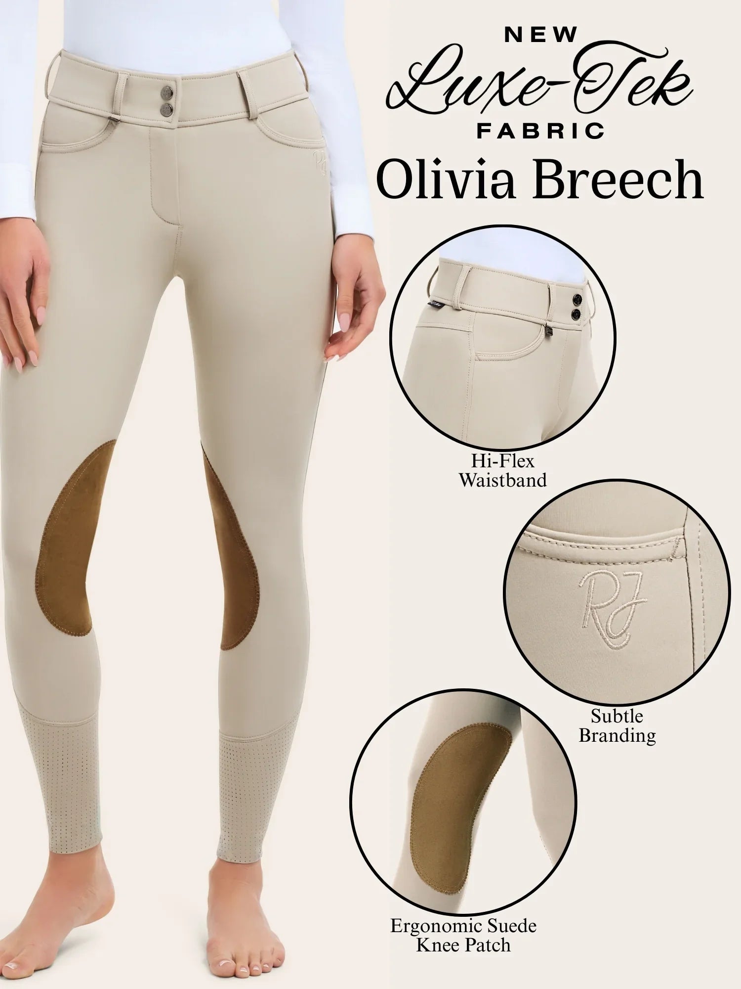 RJ Classics Olivia Luxe-Tek Breech - Sand