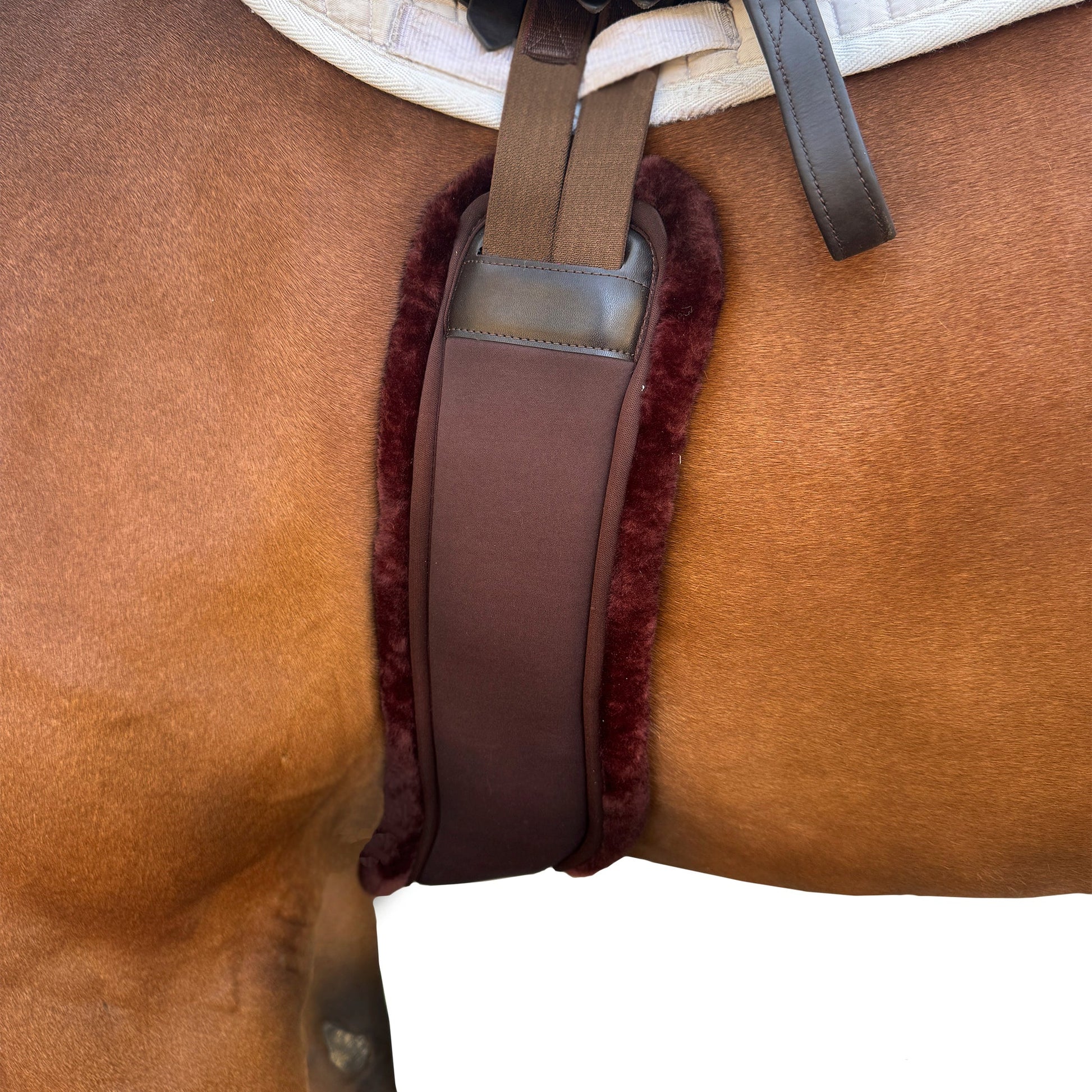 PRO4MANCE Com4rt Fit Shoulder Relief Girth - Brown Fleece