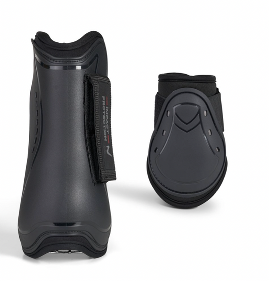 Horze Armour Airflow Tendon & Fetlock Boot Set - Black