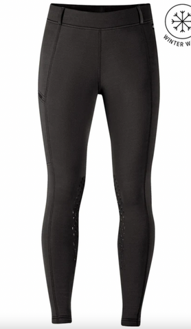 Kerrits Power Stretch Knee Patch Pocket Tight - Raven