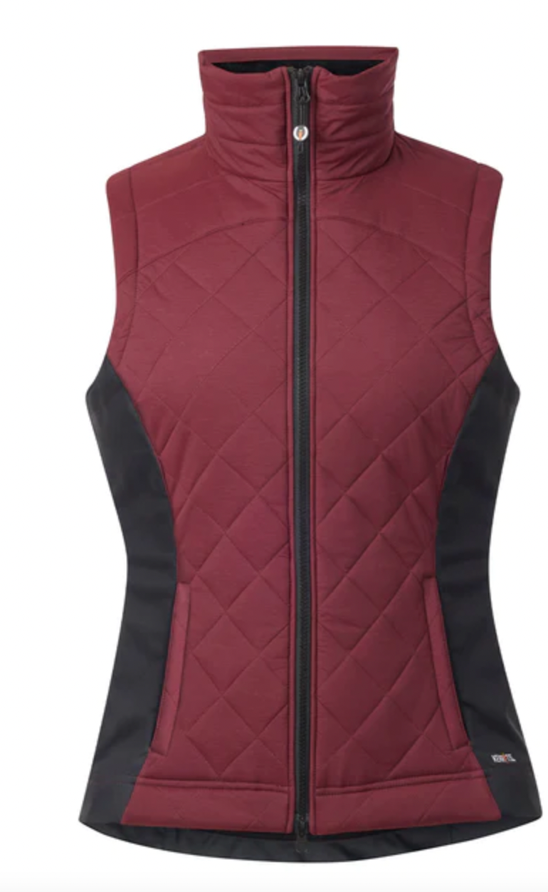 Kerrits Full Motion Quilted Vest - Sangria
