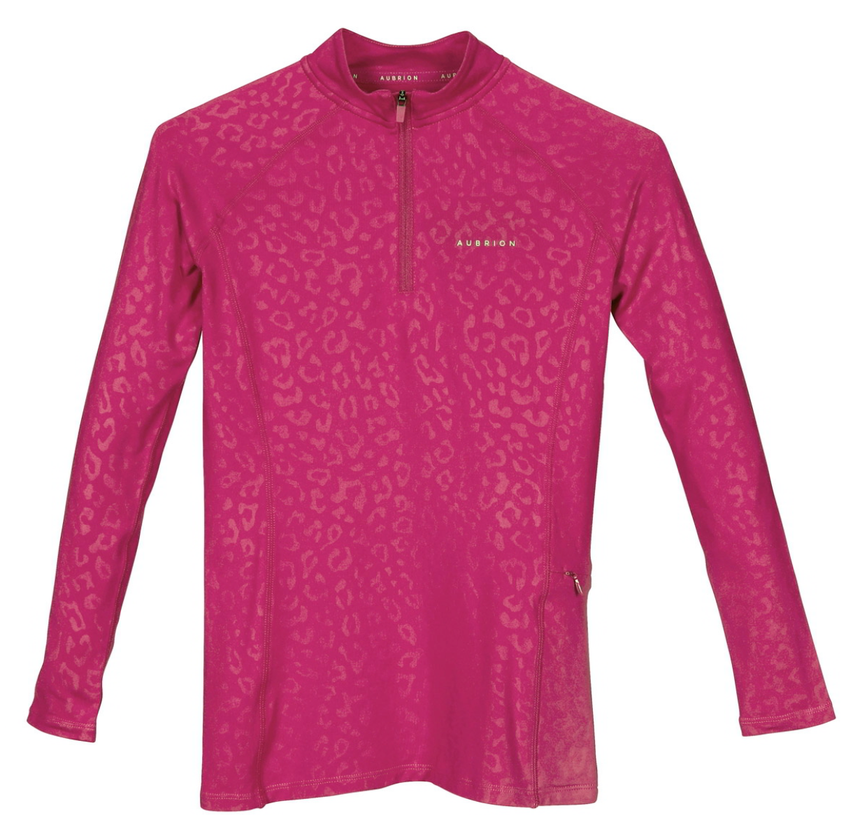 Aubrion Young Rider Revive Long Sleeve Base Layer - Cerise