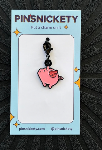 Pinsnickety Flying Pig Bridle Charm