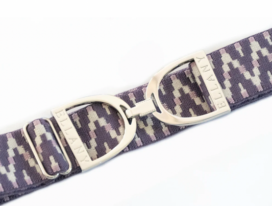 1.5" Ellany Belt - Plum Lantanas