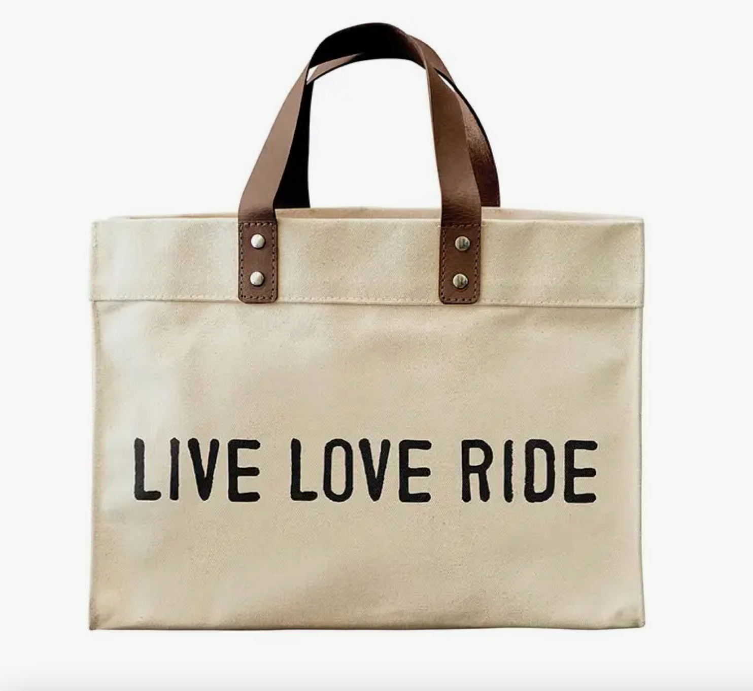 Live Love Ride Mini Canvas Tote