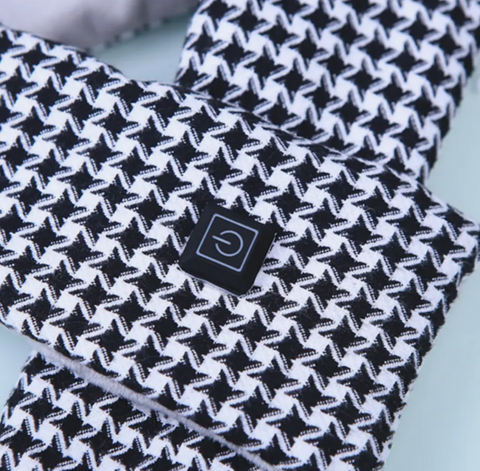 Heated Scarf - Houndstooth