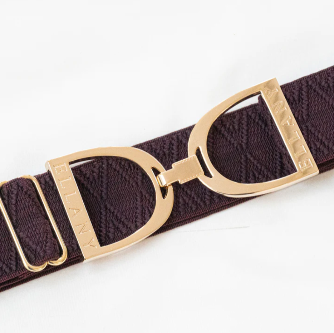 1.5" Ellany Elastic Belt - Bordeaux Dante