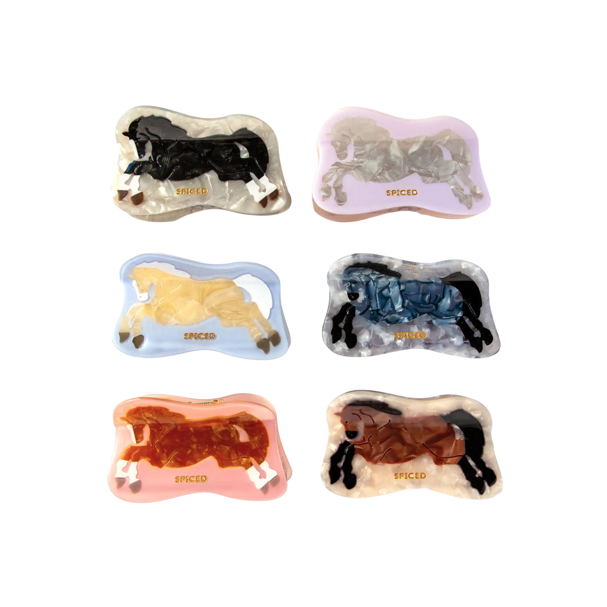 Spiced Eq Prancing Pony Hair Clip