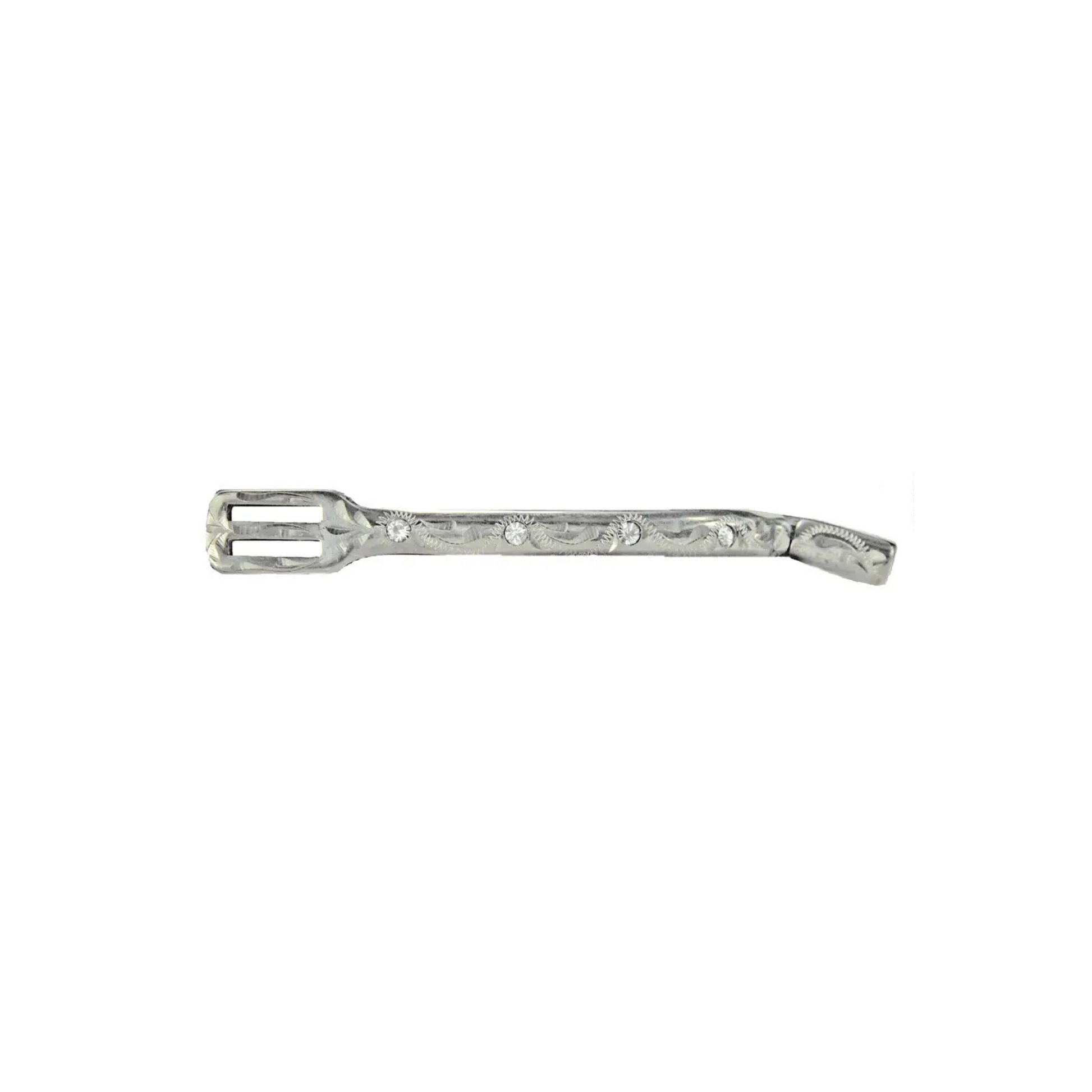 Engraved POW Ladies Spur with Rhinestones