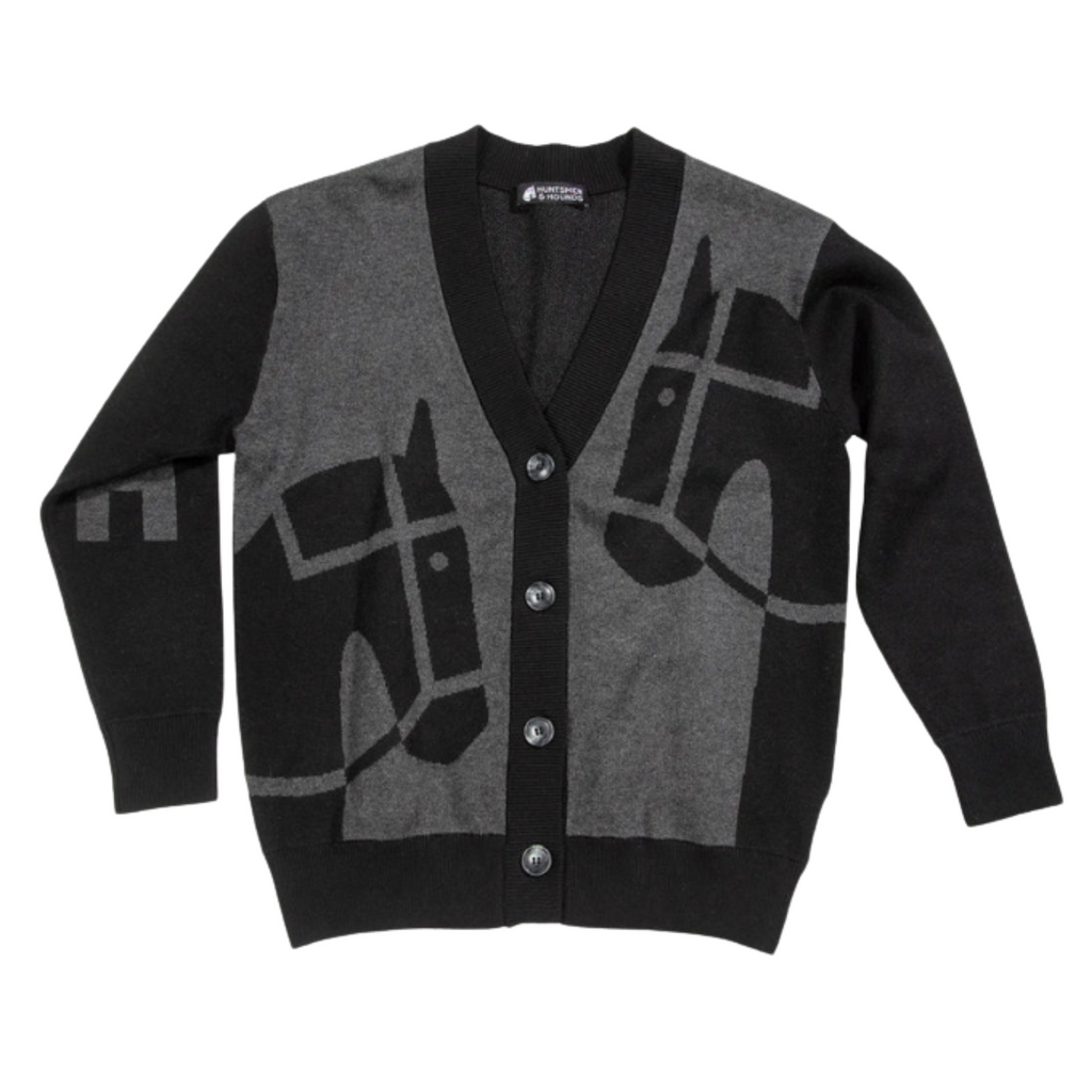 Duet Cardigan Black/Charcoal