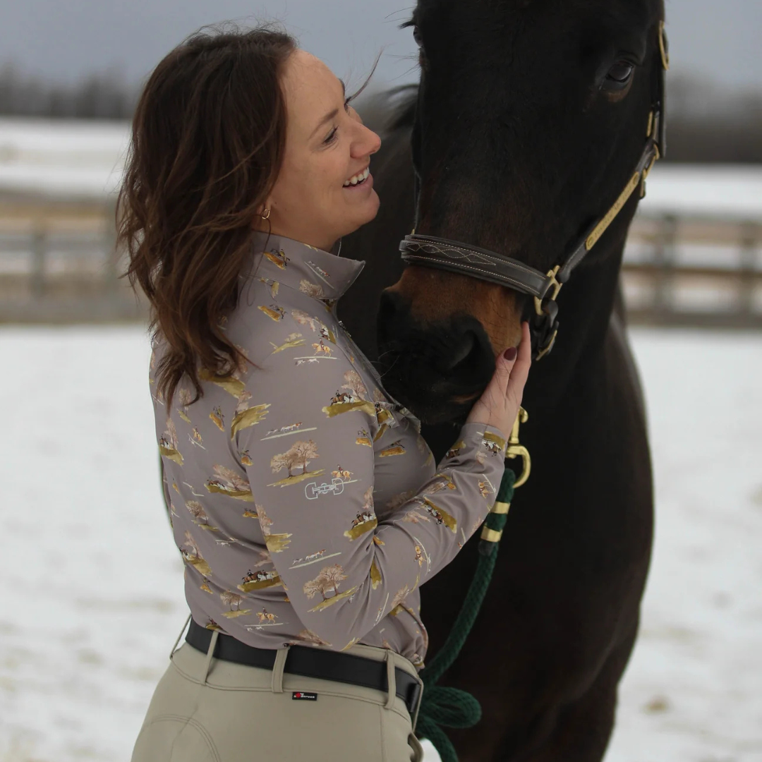 Lavender Fields Ruffle Zip
