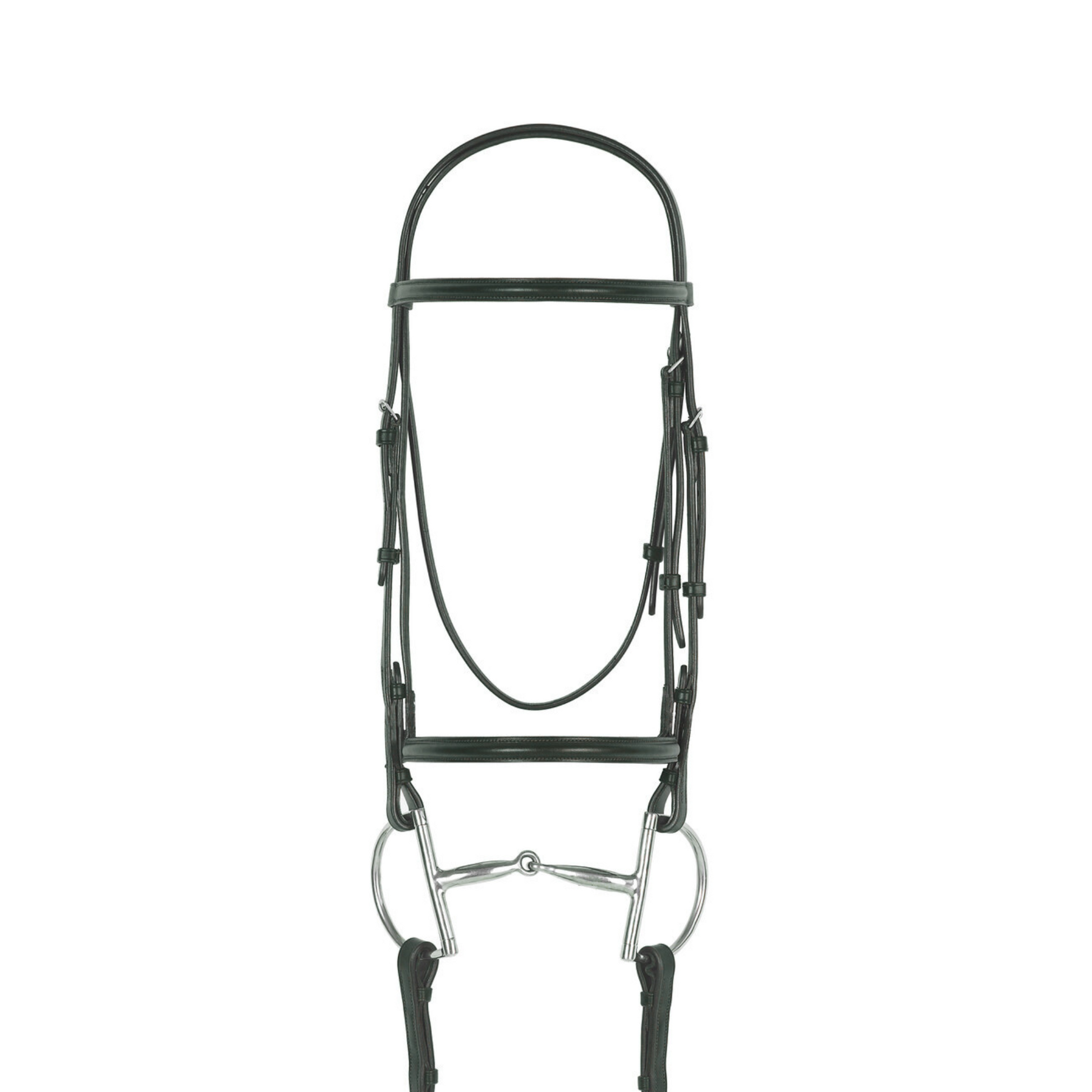Camelot Plain Raised Bridle- Black