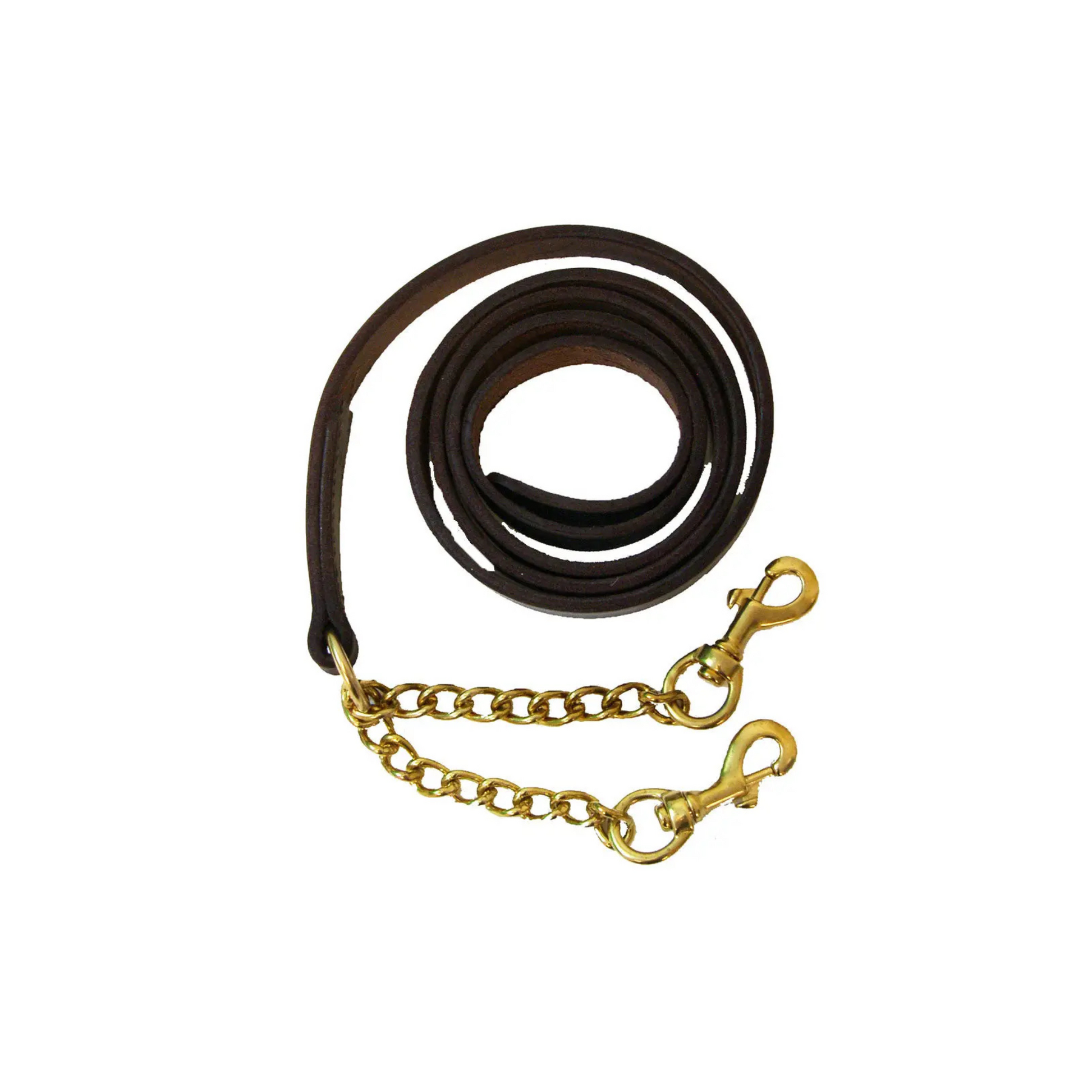 Leather Lead with Newmarket Chain