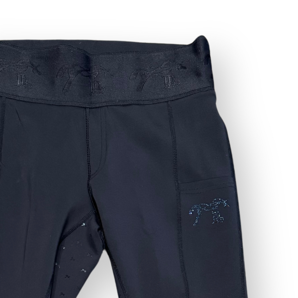 Penelope Delphe Pull On Tights - Black