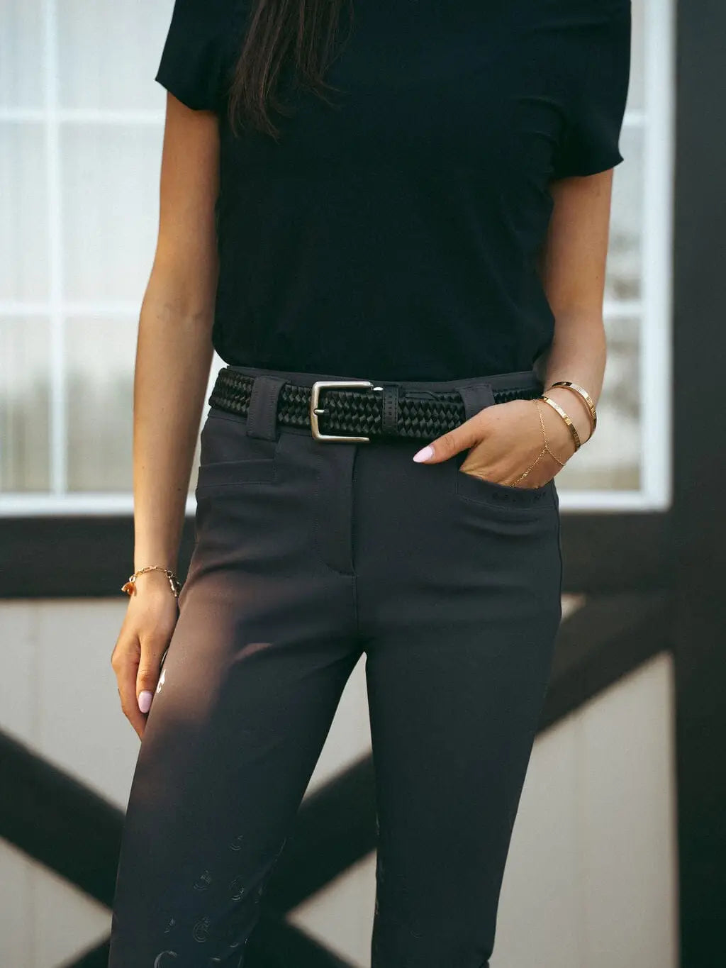 Chloe Lightweight Breeches | Graphite Gray